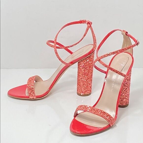 Giuseppe Zanotti Block-Heel Glitter Sandals size 38 - Picture 11 of 12
